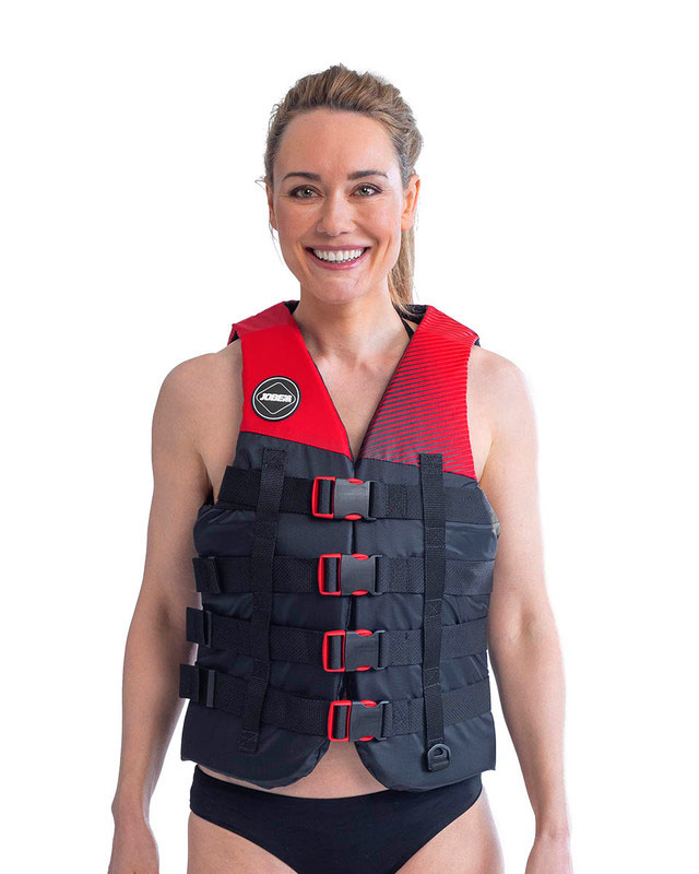 BUCKLE VEST RED