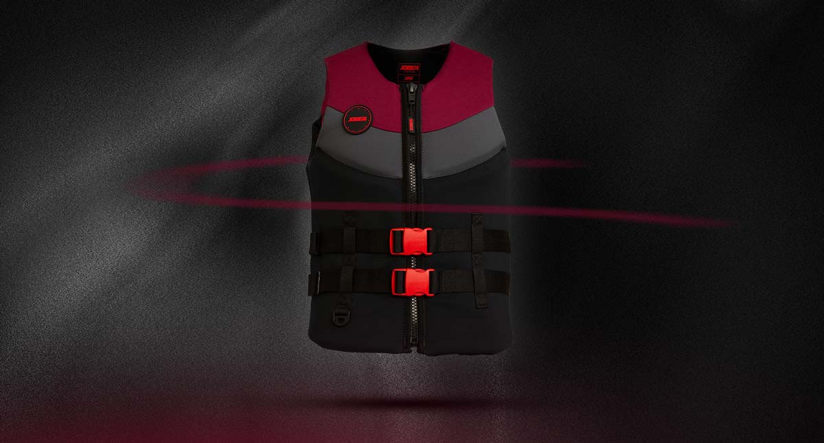 Neoprene Vest Men Burgundy Red
